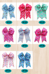 Girls printed hair bows w/alligator clip. 4PCS/$10.00
