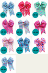 Girls printed hair bows w/alligator clip. 4PCS/$10.00