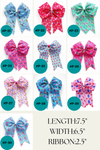 Girls printed hair bows w/alligator clip. 4PCS/$10.00