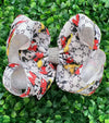 Choose your favor double layer printed hair bows. 12pcs
