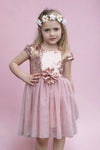CAMEO SQUINS DRESS WITH TULLE BOTTOM. DRG25133023-AMY