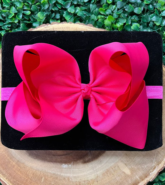 6.5"headband bow! Choose your favorite color.(5PCS/$7.50 HB-2024H1