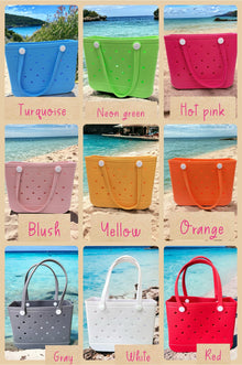  Beach Bag-Tote made of rubber beach bag. Available in 9 colors. Tote-2024-AA