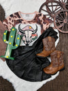 BULLHEAD SKULL"PRINTED TEE-SHIRT. TPG25113006 AMY