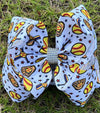 Softball printed double layer hair bows. 4pcs/$10.00 BW-DSG-1016