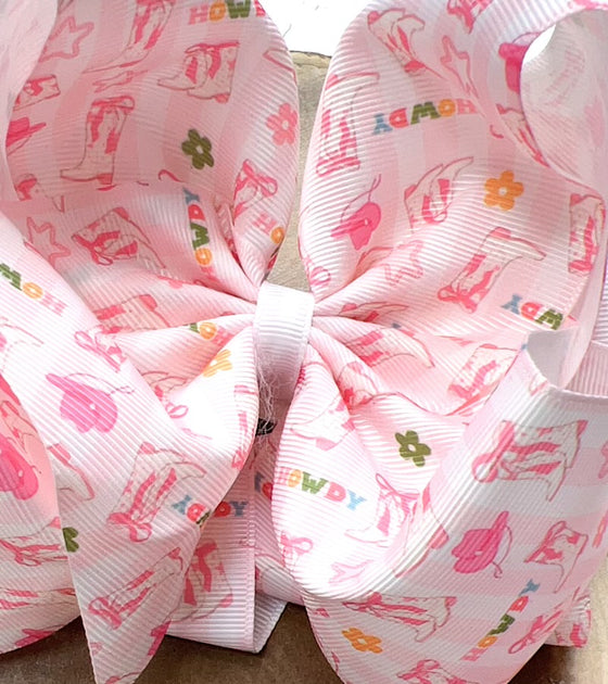 Howdy printed double layer headband.  4pcs/$10.00