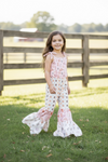 Western multi patch printed romper. PNG60187 JEAN
