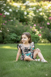 Highland cow & concho printed girls romper. PNG60130 AMY