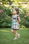 Highland cow & concho printed girls romper. PNG60130 AMY
