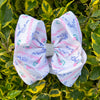 Coquette  printed double layer hair bows. 4pcs/$10.00 BW-DSG-1027