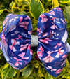 Coquette bow printed on navy blue. 4pcs/$10.00 BW-DSG-1030