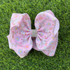 Chicken printed double layer hair bows. 4pcs/$10.00 BW-DSG-5059