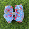 6.5" Snow cone patriotic hair bows. 4pcs/$10.00. BW-DSG-5072
