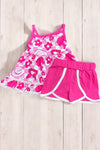 Fuchsia Character printed short set. GSSO041003-AMY