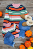 (GIRLS)Multi-color stripe knit sweater girls. TPG651322001-WEN