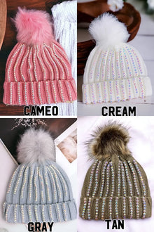  Super shiny rhinestone toddler beanies. 2PCS/$10.00 Available in 4 colors!