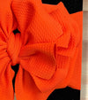 Orange textured fabric large headbands. (2pcs/$9.00) F-DLH2329K