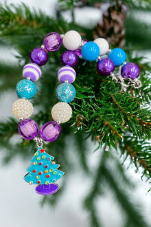  Christmas tree bubble necklace. (3pcs/$15.00) ACG50133002 S
