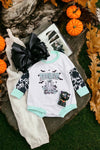 BOOHAW" Halloween printed baby onesie.SR060705-LOI
