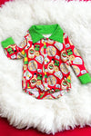 ❄️Multi-printed baby onesie w/collar. LR060704