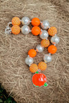pumpkin pendant bubble necklace. (3pcs/$15.00) ACG45143004 S