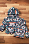 (KIDS)Unisex navy blue & orange aztec pullover. TPG651122243-wendy