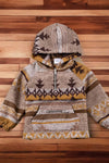 💎(WOMEN) Tan/mustard aztec printed pullover. TPW65113017-