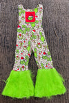 Christmas character & cheetah printed jumpsuit. (Top op not included) SR0425-37-SOL