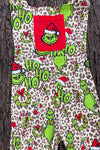 Christmas character & cheetah printed jumpsuit. (Top op not included) SR0425-37-SOL