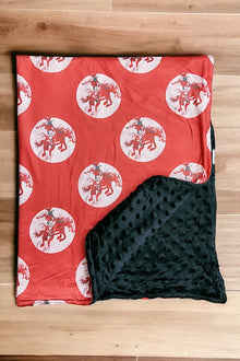  Red horse rider printed baby blanket. (38"by40") BKB65153010 S