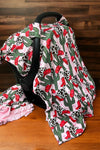 Red cowgirl & cactus printed car seat cover. ZYTG65113004 S