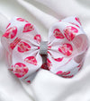 Character printed double layer hair bows. (6.5"wide 4pcs/$10.00) BW-DSG-890