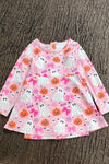 Lt. Pink Halloween printed Active wear dress with undershorts. GLD0505-19-AMY