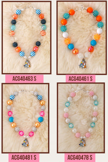  Multi-color Bubble necklaces 3pcs$15.00