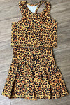 Hi-Performance Leopard printed tank top and skort. GSD022405-B