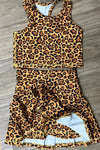Hi-Performance Leopard printed tank top and skort. GSD022405-B