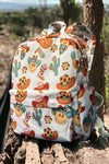 Western emoji printed Medium size backpack. BP-202323-33