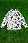NO PINCH ZONE" BOYS BUTTON UP SHIRT WITH COLLAR. TPB101523001-LOI