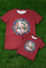 WOMAN TEXAS LOGO PRINTED ON MAROON TEE. TPW513009-WEN