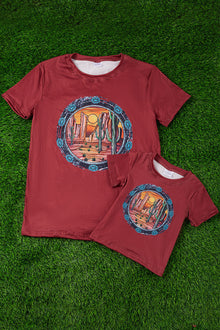  Girls cactus printed girls tee-shirt. TPG513015-wen