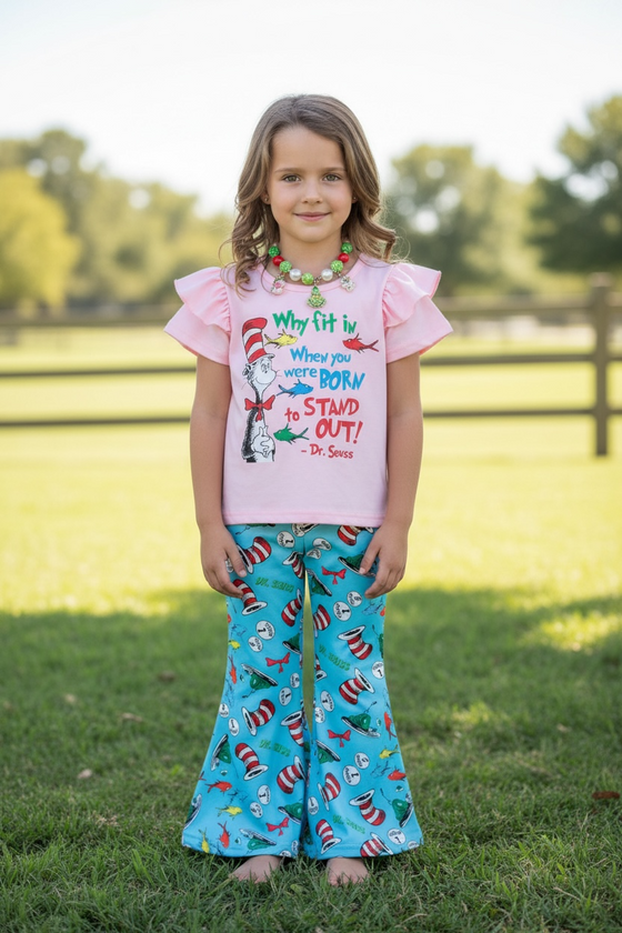 Why fit in when you were born to stand out! girls 2 piece set. OFG60162 AMY