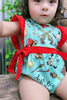 WESTERN/ GUN PRINTED BABY ROMPER. TT-2023-1LOI