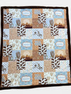50" X 60" Faux fur western printed throw blanket. BL092404-50*60inches
