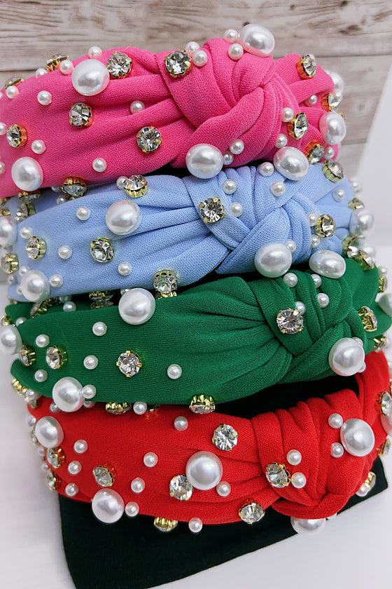 Pearl & stone girls headband. 2PCS/$8.00