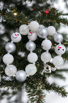 Snowman printed bubble necklace. (3pcs/$12.00) ACG50133010 S