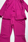 Fuchsia Girls stretchy active set.  (Fitted) GLP081906-AMY