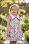 Floral tiered printed dress. DRG56758 AMY