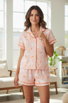 Women, Easter bunny printed pajamas. PJW60005 AMY