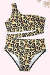 Women animal printed swimsuit.  SW-4-300007844-LOI
