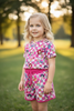 K-character printed & checker 2 piece set. GSSO120302-JEAN